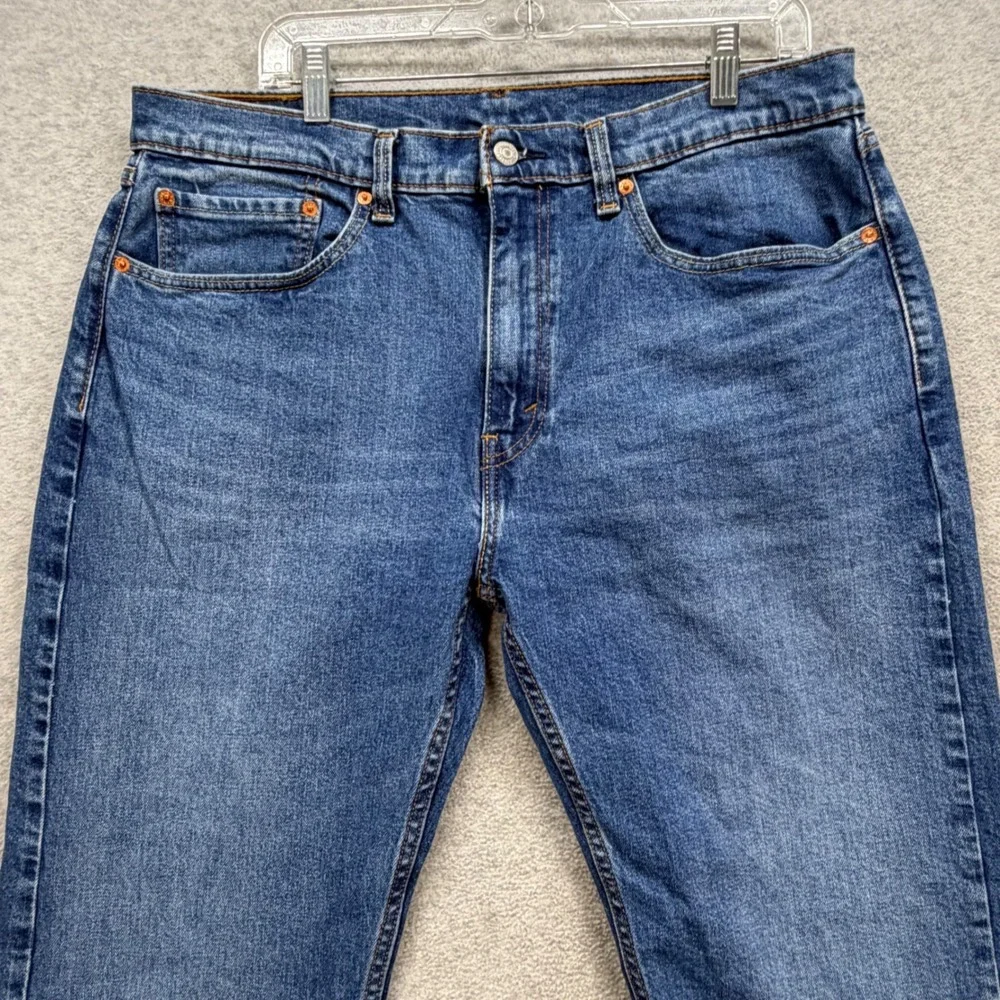 Levis 505 Regular Fit Jeans Men 36x30 Blue Denim Pants Straight Classic American